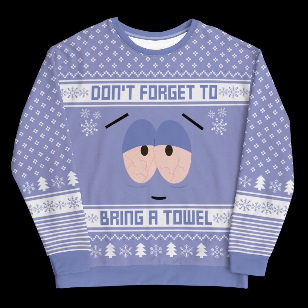 Blue Graphic Men's Sweater